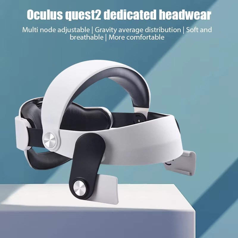 Virtual Gaming Accessories - สายรัดศีรษะแบบปรับได้สำหรับแว่นตา VR Meta Quest 2 Quest2