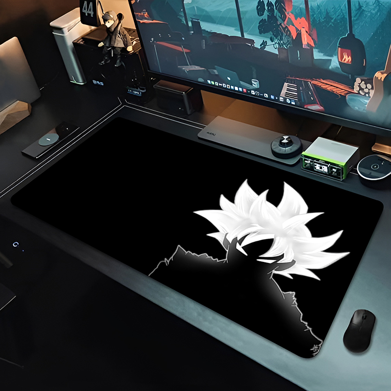 Gaming Accessories For Gaming Setup - แผ่นรองเมาส์อนิเมะ DBZ สีดำ ลายดราก้อนบอล ขนาดใหญ่ สำหรับคอมพิวเตอร์
