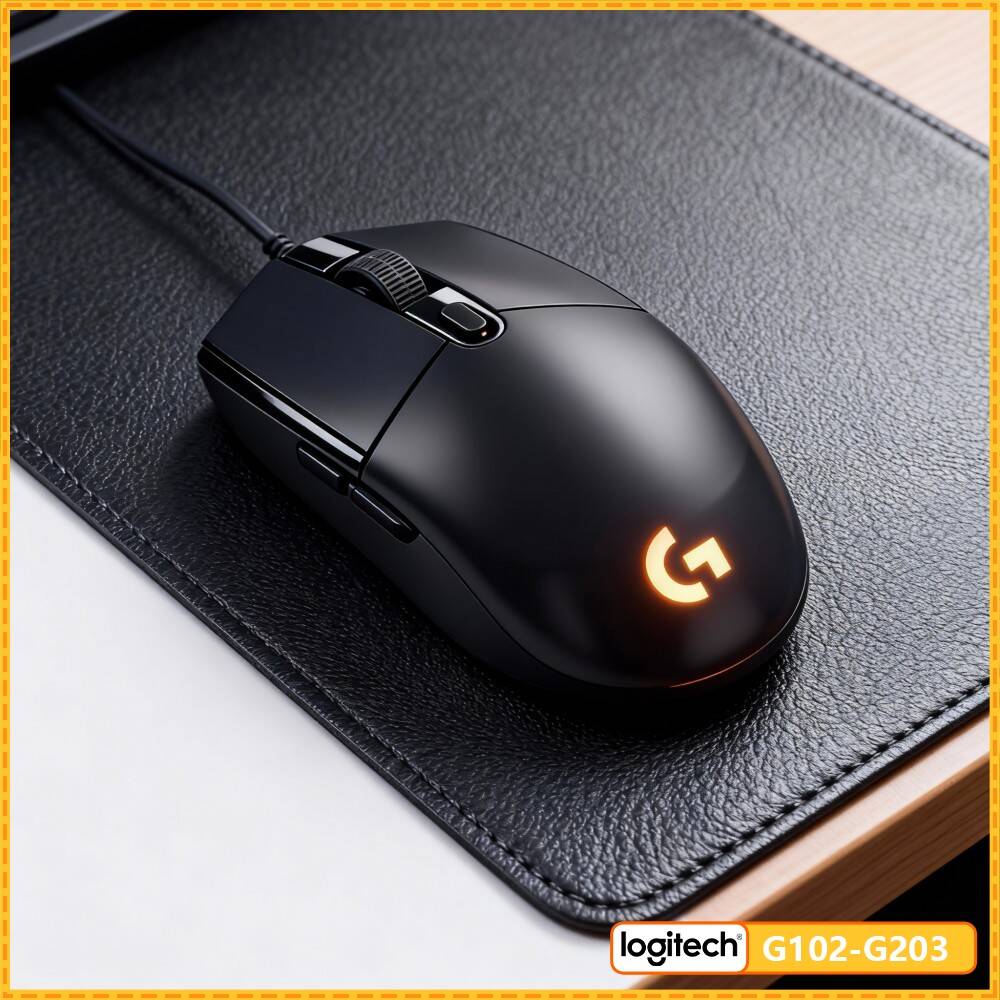 Logitech Mouse G203 - เมาส์เกมมิ่ง Logitech G203 แบบมีสาย RGB เซ็นเซอร์