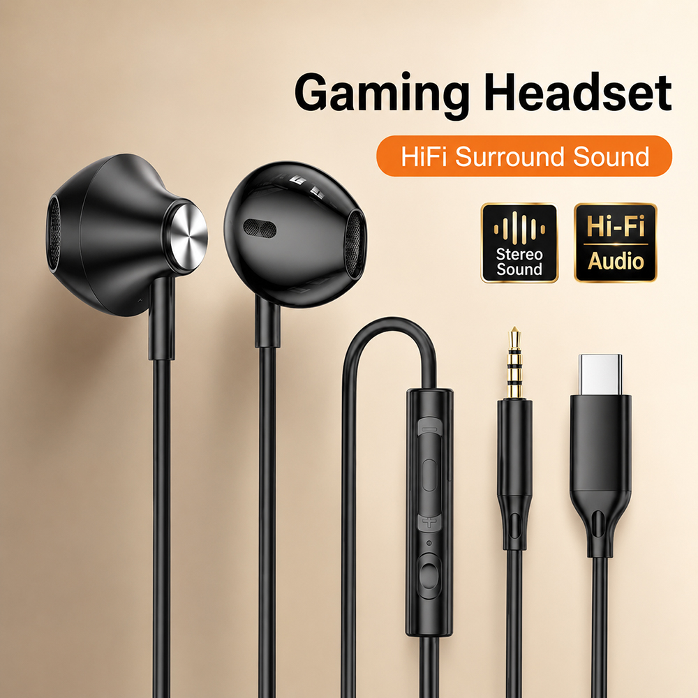 Gaming Headphone Accessories - ไฮไฟ ซาวด์เซอร์ราวด์หูฟังเสียงสเตอริโอเบสสำหรับไอโฟน เสี่ยวมี่ หัวเว่ยแท็บเล็ตแล็ปท็อป HD ไมโครโฟนกีฬาเพลงอุปกรณ์เสริมสำหรับเล่นเกม
