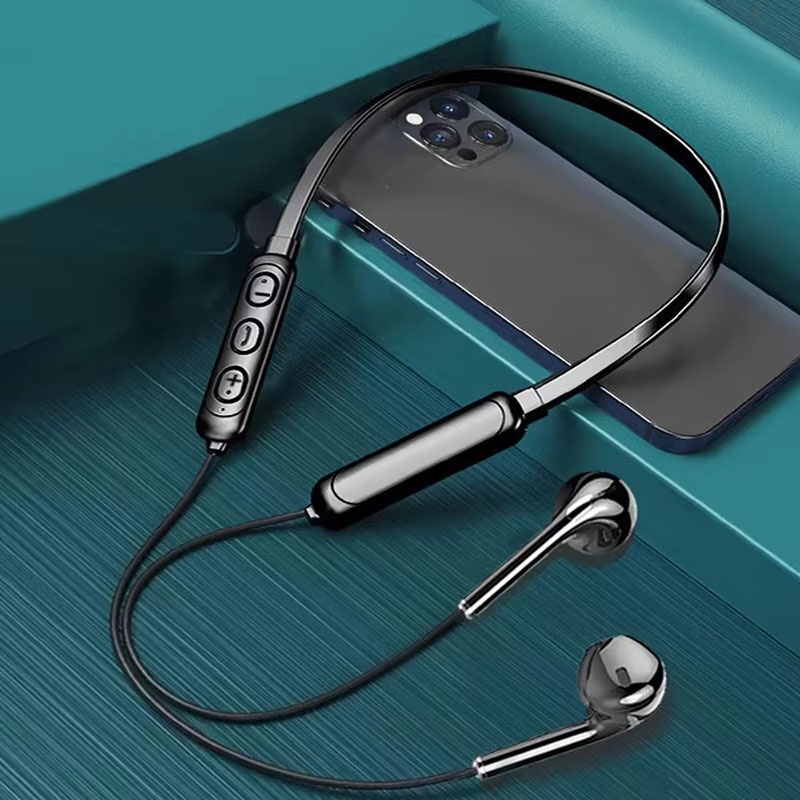 Gaming Accessories For Phone - ชุดหูฟังบลูทูธแบบแขวนคอไมโครโฟน HD สำหรับไอโฟน เสี่ยวมี่ หัวเว่ยโทรศัพท์ลดเสียงรบกวนเสียงกีฬาฟิตเนสอุปกรณ์เสริมเสียง