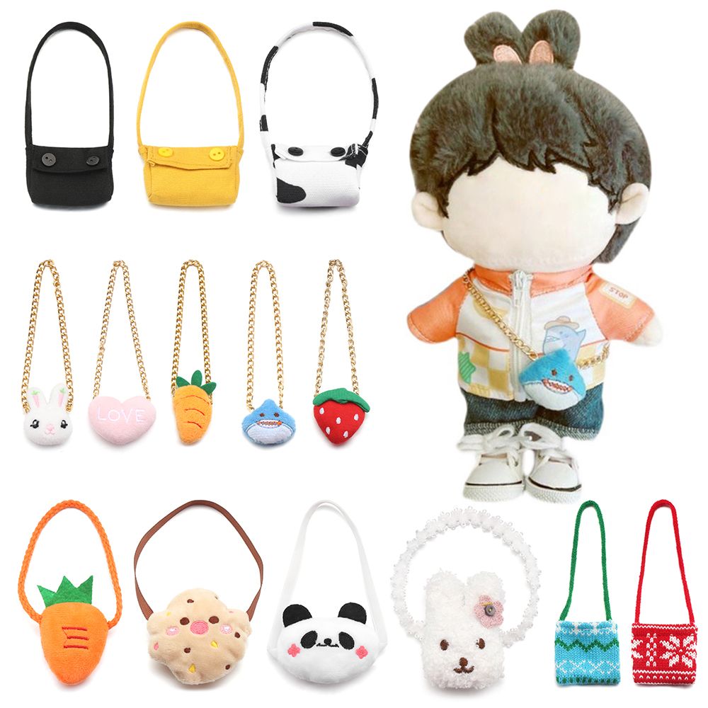 Gaming Accessories Toys - กระเป๋าตุ๊กตา20cm รูปสัตว์การ์ตูนหมีแพนด้าแครอทขนาดเล็กกระเป๋าคนส่งเอกสารพาดลำตัวตุ๊กตาอุปกรณ์เปลี่ยนของเล่นเกม
