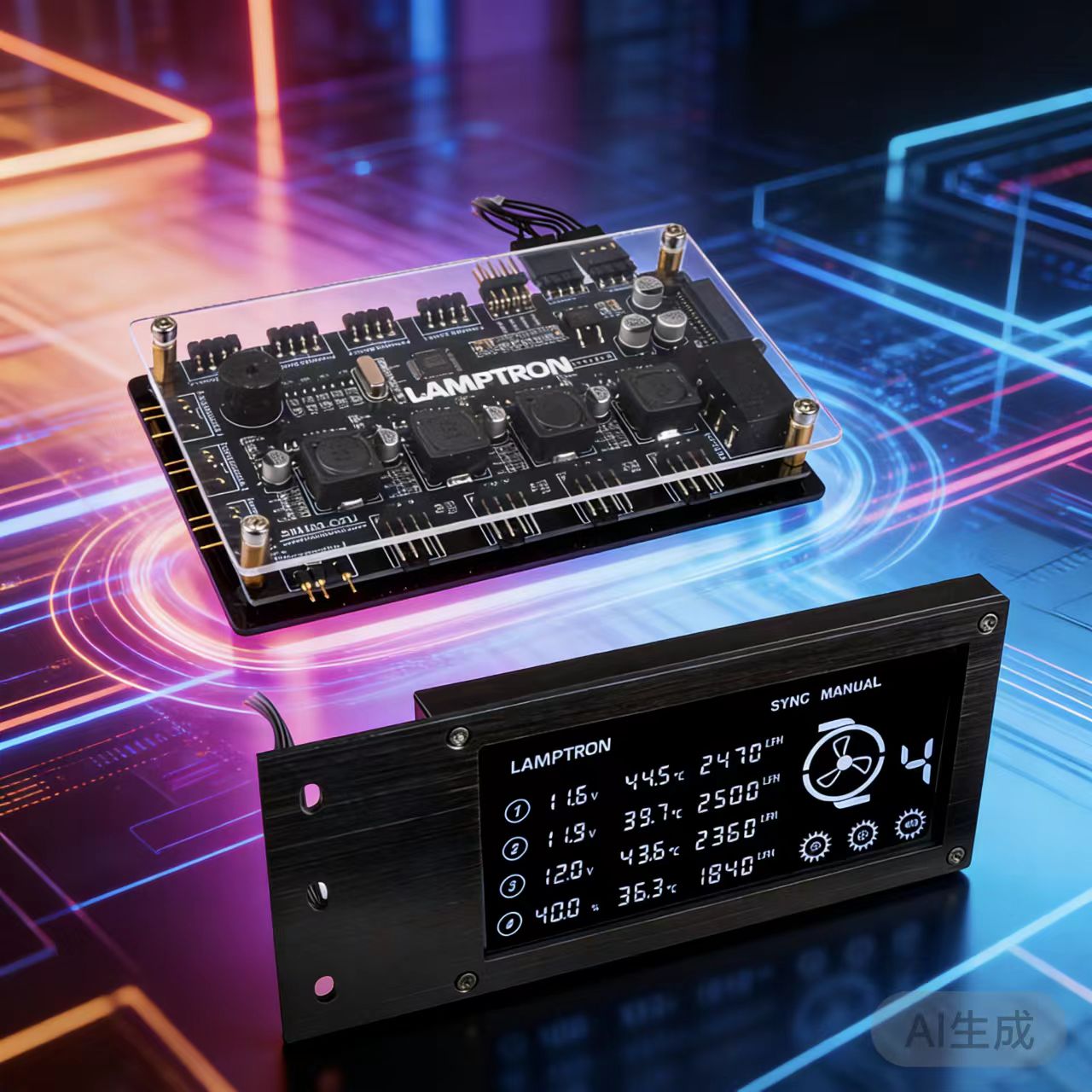 Gaming Hardware And Accessories - LAMPTRON RW460 ระบบควบคุมการระบายความร้อนด้วยน้ำ สีดำ - ฮาร์ดแวร์และอุปกรณ์เสริมสำหรับเล่นเกมบนพีซี