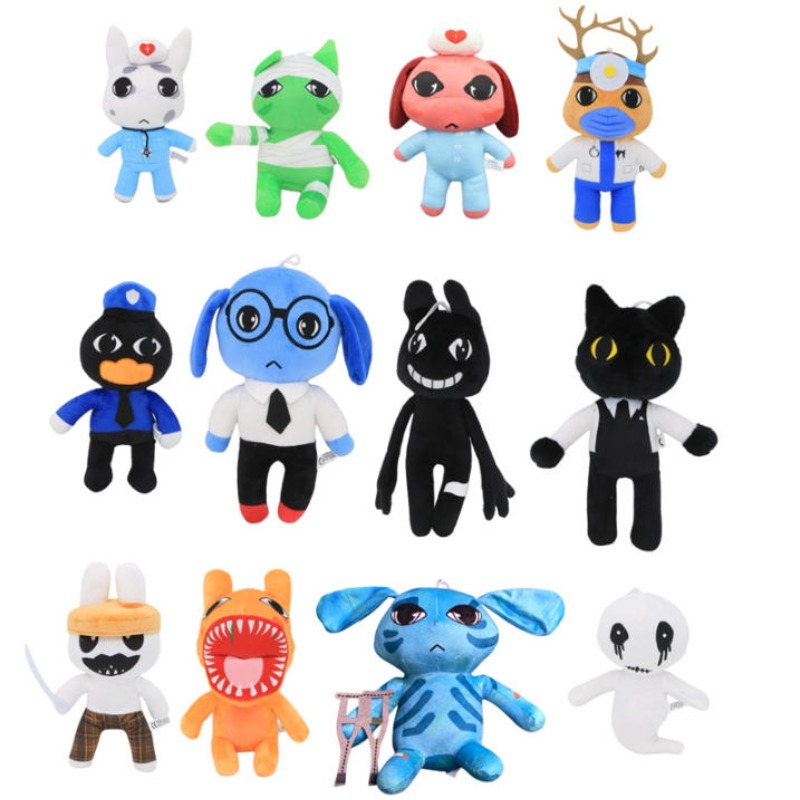 Gaming Accessories Toys - ตุ๊กตาผ้ากำมะหยี่จากเกมสยองขวัญ Animal Hospital, ตุ๊กตาการ์ตูนนุ่มนิ่มน่ากอด, ของสะสมสำหรับแฟนคลับผู้ใหญ่และของขวัญตกแต่งบ้าน