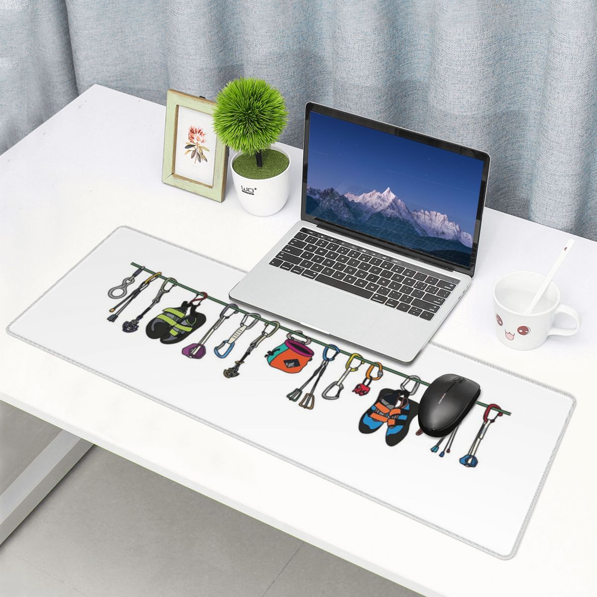 Gaming Accessories Online - แผ่นรองเมาส์ขนาดใหญ่ อุปกรณ์ปีนเขาบนสาย เกมเมอร์ พีซี แล็ปท็อป แผ่นรองคีย์บอร์ด