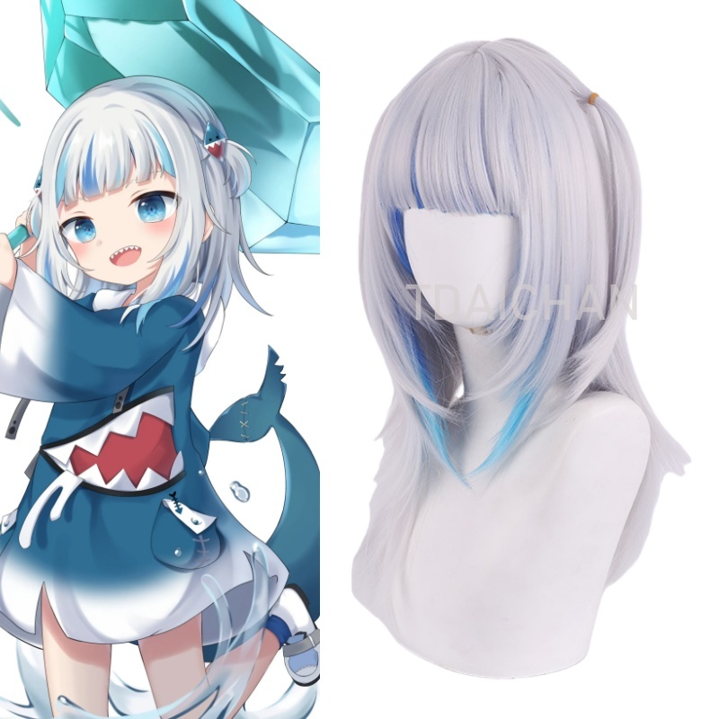 วิกผมคอสเพลย์ Gawr Gura ปี 202 - Virtual Gaming Accessories บทวิจารณ์และราคา