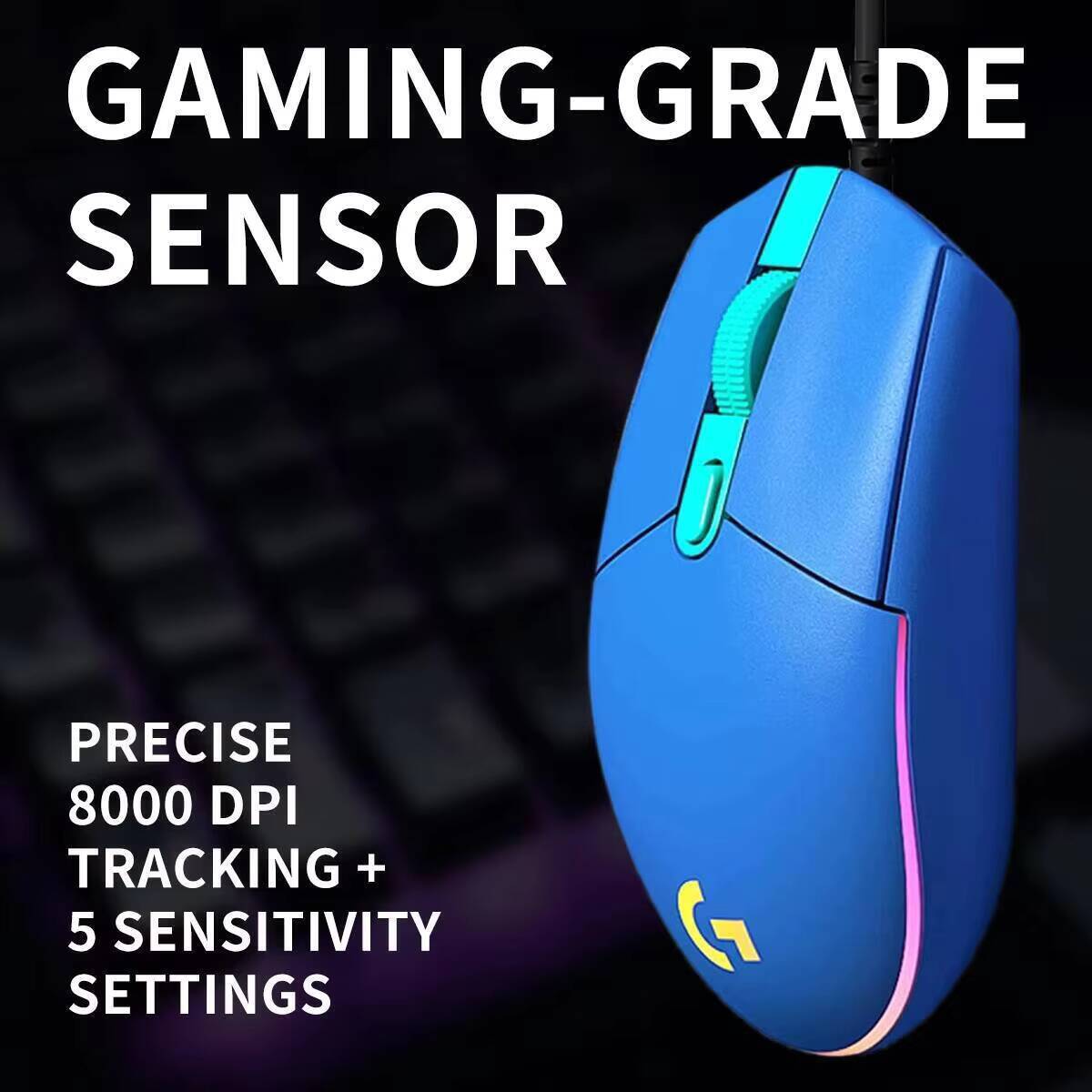 เมาส์เกมมิ่ง Logitech G203 แบบ - Logitech Mouse G203 บทวิจารณ์และราคา