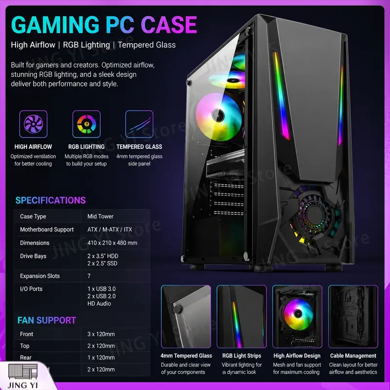 เคสคอมพิวเตอร์ ATX สำหรับเกมมิ - Gaming Hardware And Accessories บทวิจารณ์และราคา