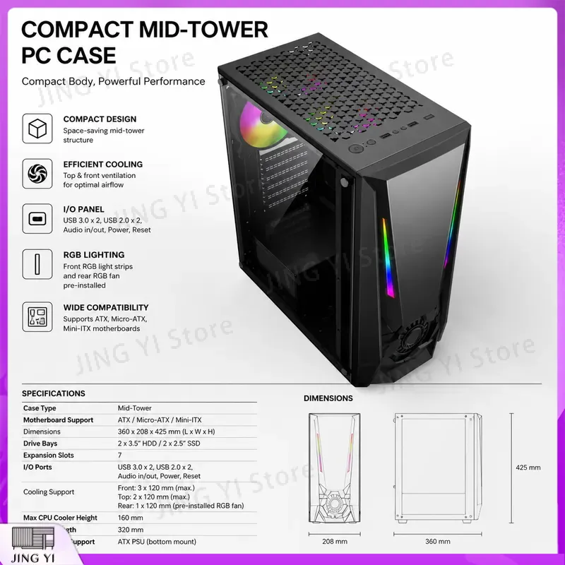 เคสคอมพิวเตอร์ ATX สำหรับเกมมิ - Gaming Hardware And Accessories บทวิจารณ์และราคา