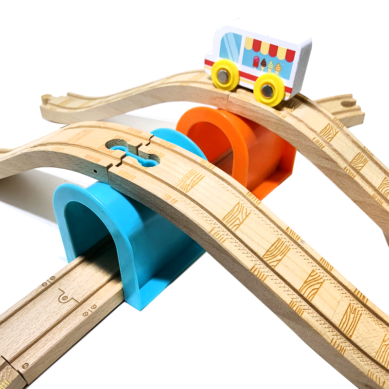 รถไฟไฟฟ้าไม้ TRACK ของเล่นเด็ก - Gaming Accessories Toys บทวิจารณ์และราคา