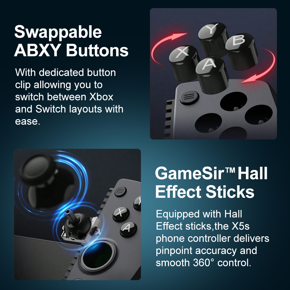 GameSir X5s จอยเกมส์สำหรับโทรศ - Gaming Accessories For Android บทวิจารณ์และราคา