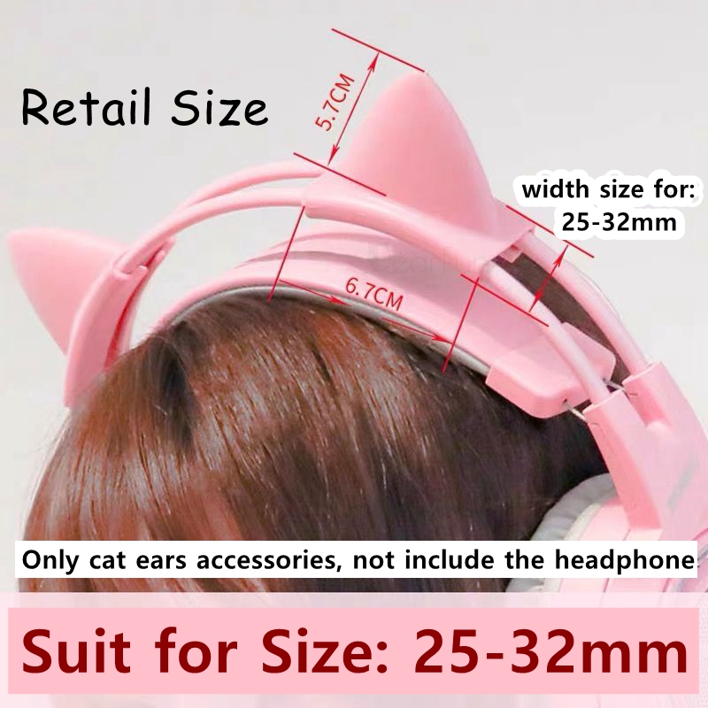 จี้ห้อยหูแมวซิลิโคนสีชมพูสำหรั - Gaming Headphone Accessories บทวิจารณ์และราคา
